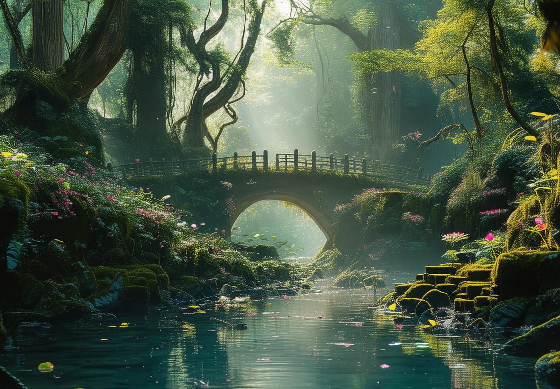 幻靈仙境奇幻之旅：星空下的梦幻花园，尘埃中的心灵净化