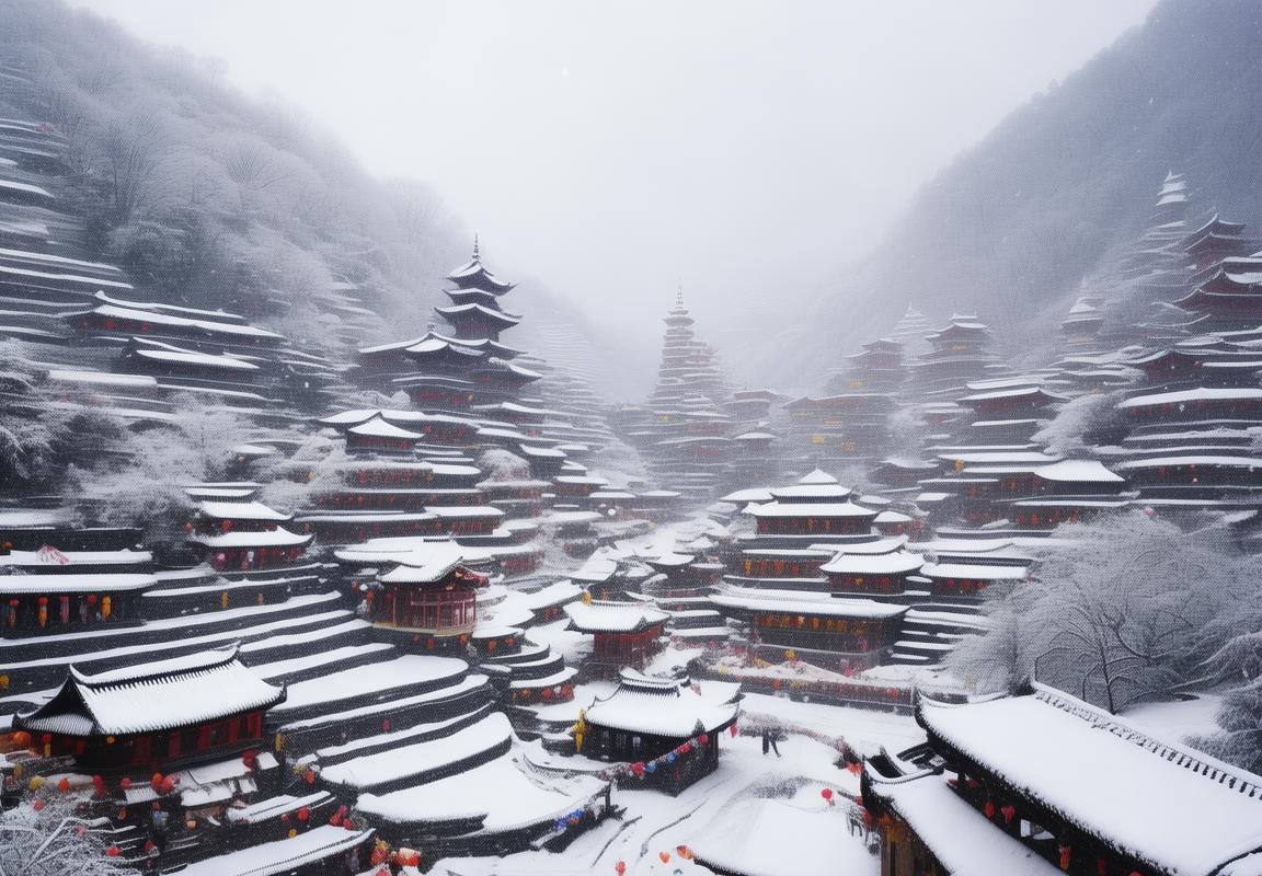 云南高原现25年首场降雪，梦幻冬日童话景象
