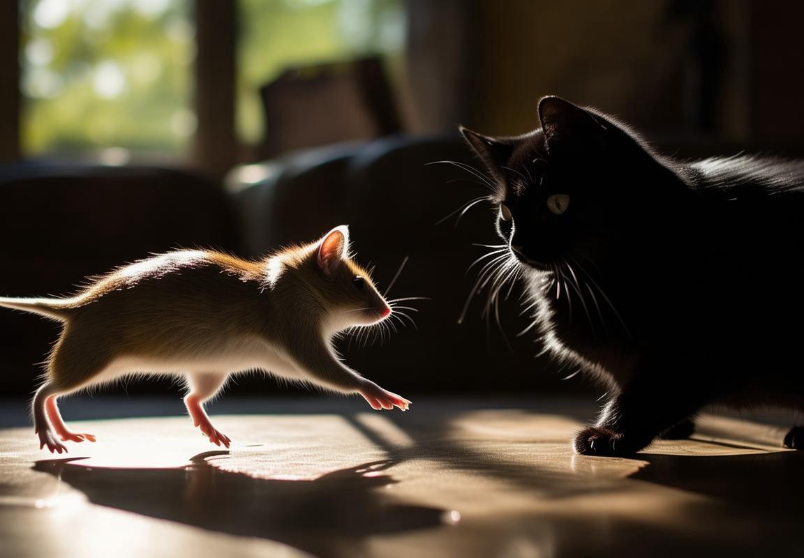 猫鼠追逐游戏：欢乐互动与黑与白抉择的生存寓言