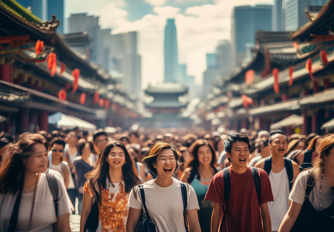 入境免签助力中国旅游热潮，海外游客涌入景点