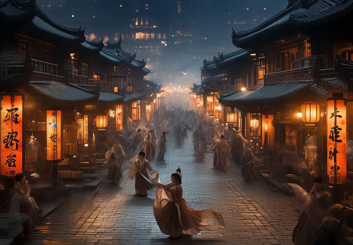 梦回大唐江湖街头：剑舞繁华梦