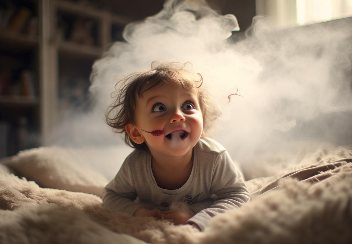 幼童雾化治疗咳出小蚂蝗，喜惊交集！