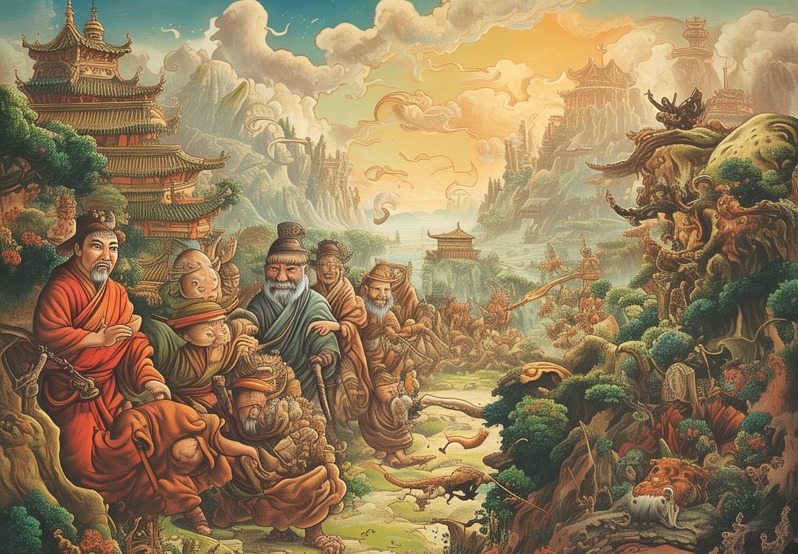 唐僧师徒奇幻降魔之旅：智慧与欢笑的西游故事