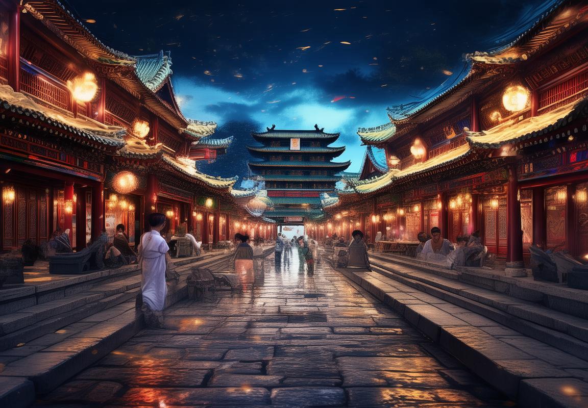 梦回大唐盛世：夜幕下的长安城绚烂记忆