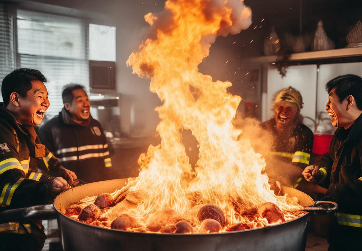 三少家腊肉火灾事件：意外火辣，消防员出动，笑料连篇