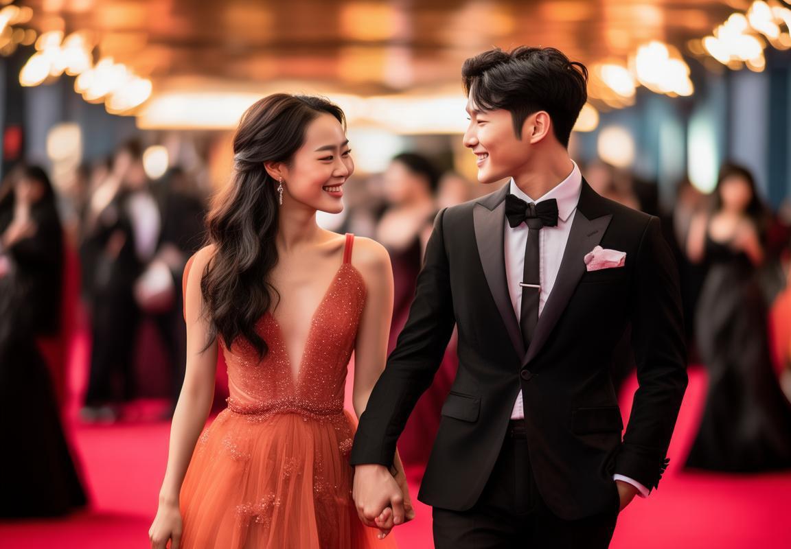 杨紫李现牵手走红毯甜蜜瞬间！