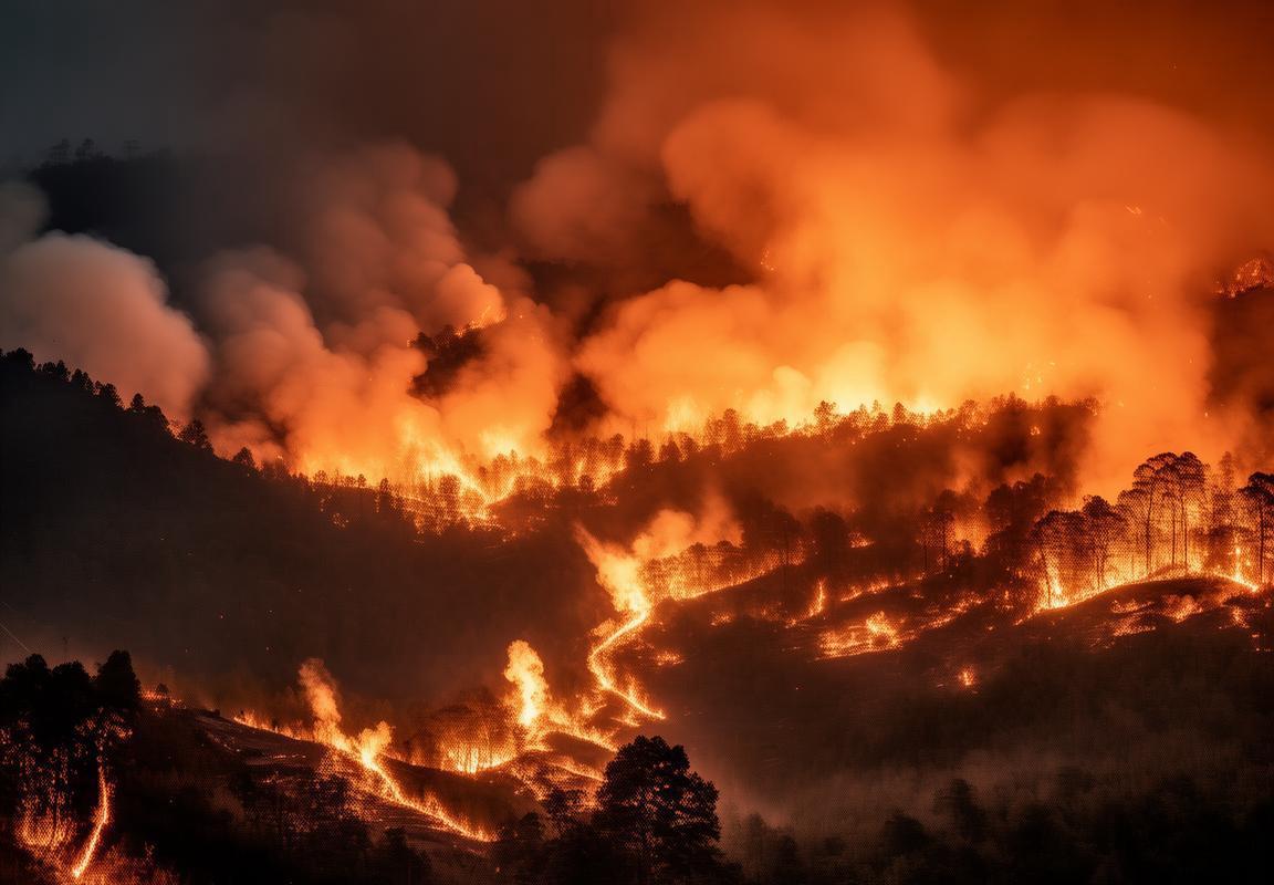 天水一地山林火灾：疯狂火魔肆虐，消防员志愿者共筑平安防线