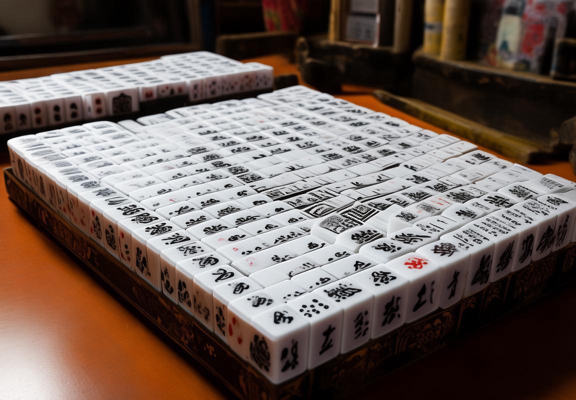麻将新规则：领略视觉盛宴，黑与白的抉择与挑战