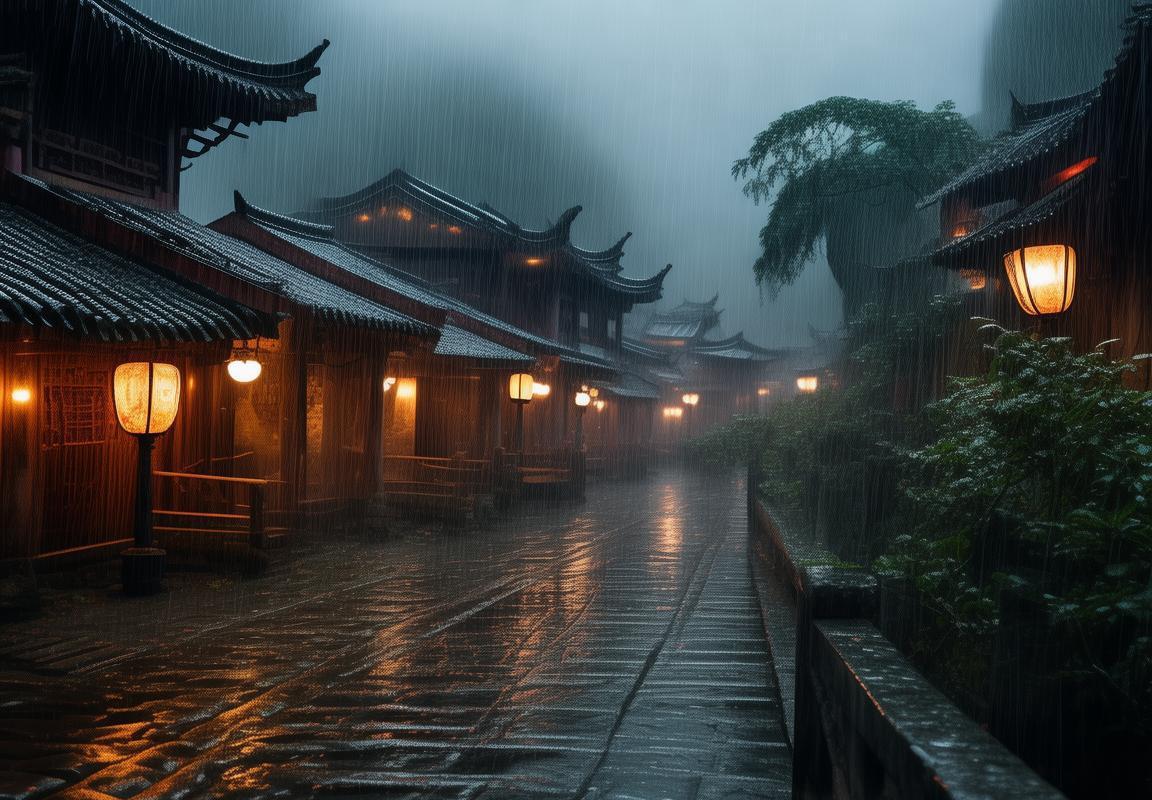 江南百景图：雨夜暴雨下的解谜奇旅