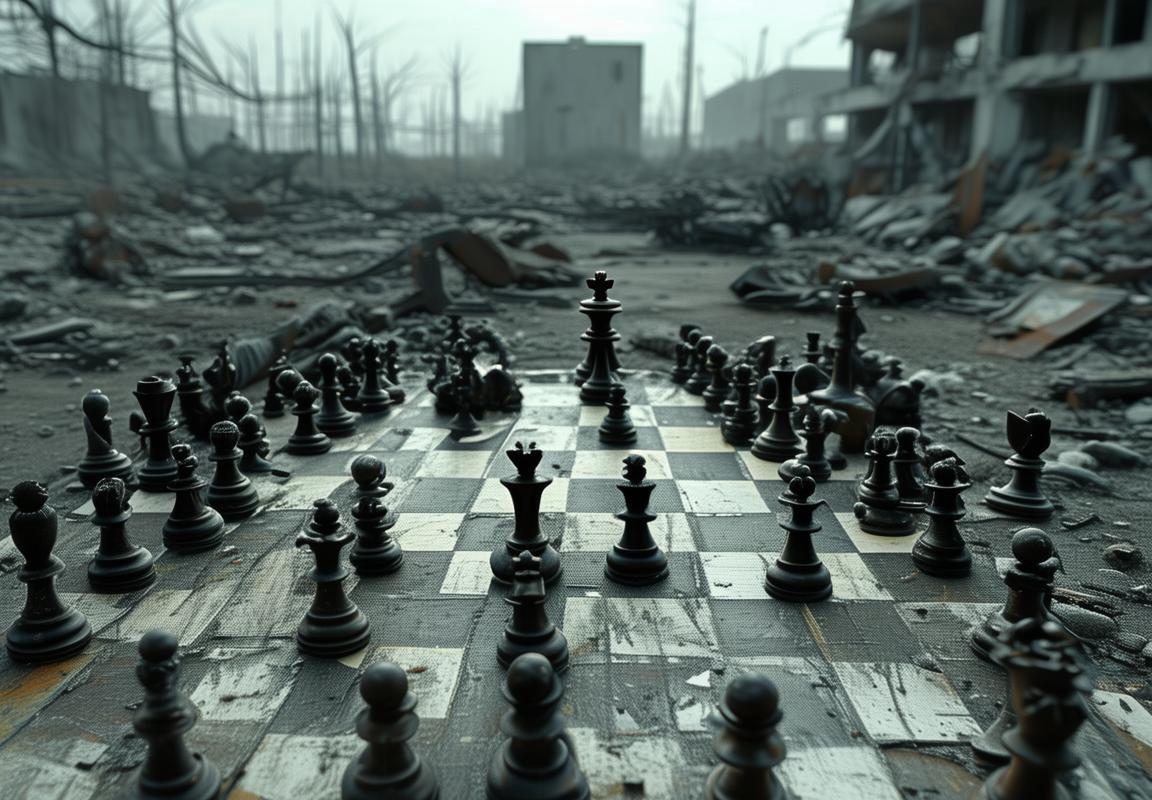 末日荒野象棋局：智慧与欢乐的碰撞
