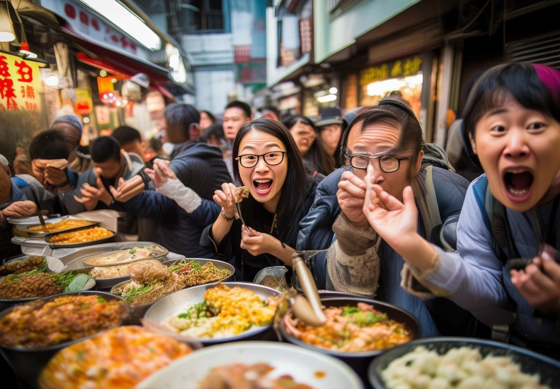 韩国游客开启中国胃：街头美食之旅的惊喜与挑战