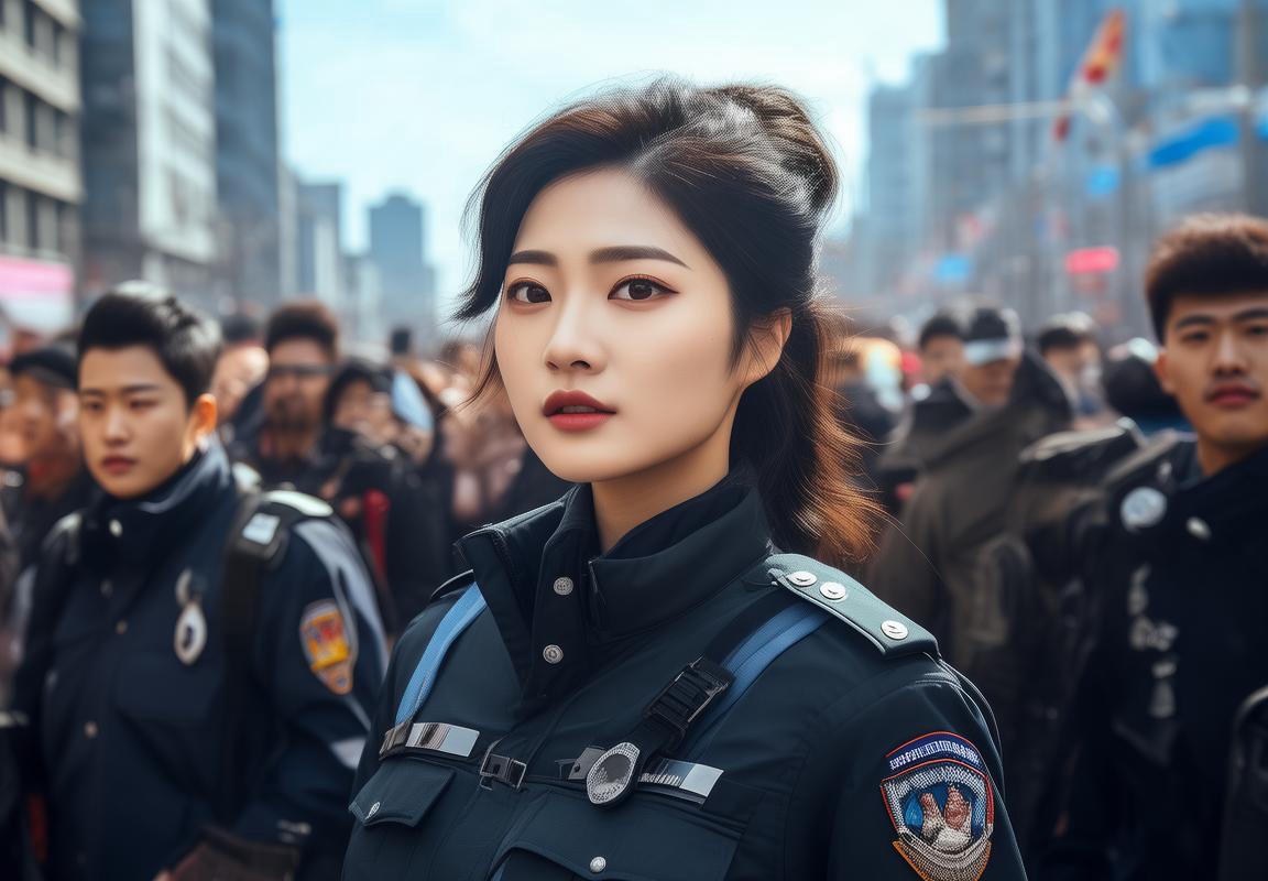 哈尔滨警花神似景甜，街头梦想与挑战的美丽身影