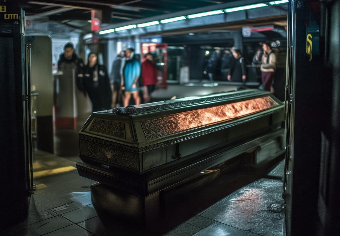 市中心地铁站深夜棺材惊动警方，瘆得慌怪事连夜拆除