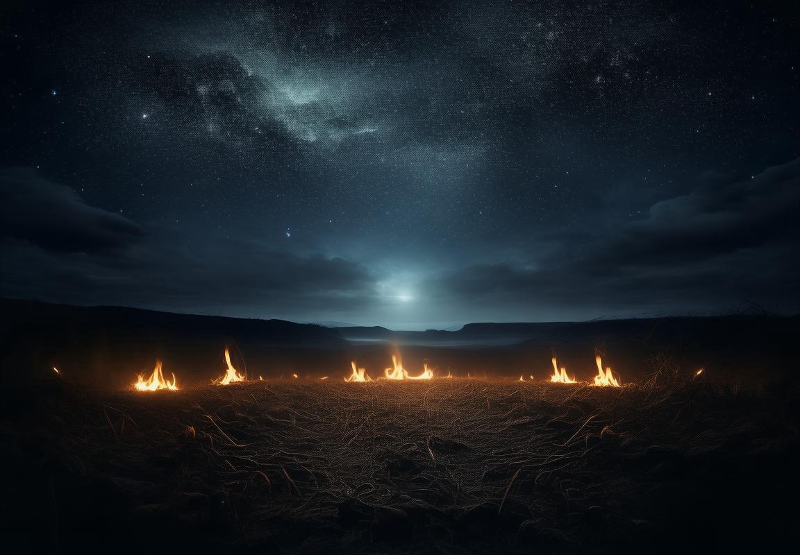 夜色渐浓：星光指引下黑暗中的温暖与希望