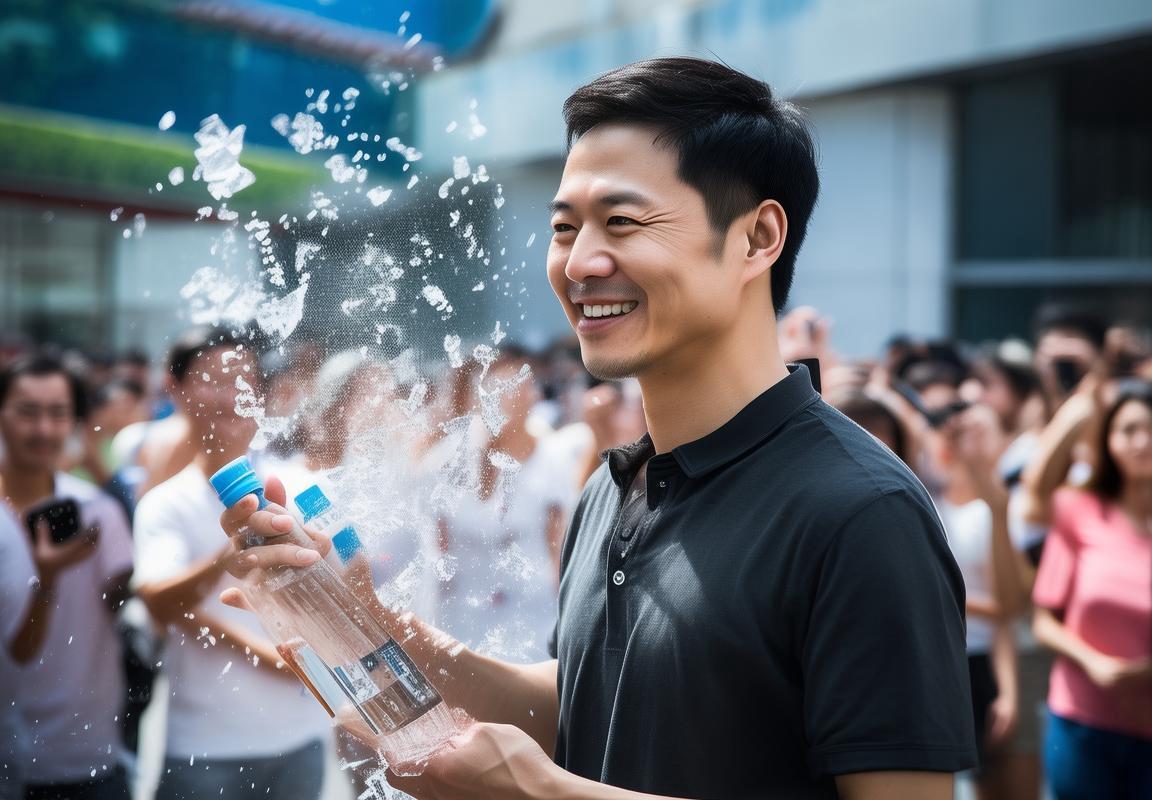 雷军解锁泼水成冰，体验科技惊喜，我们一起挑战开心