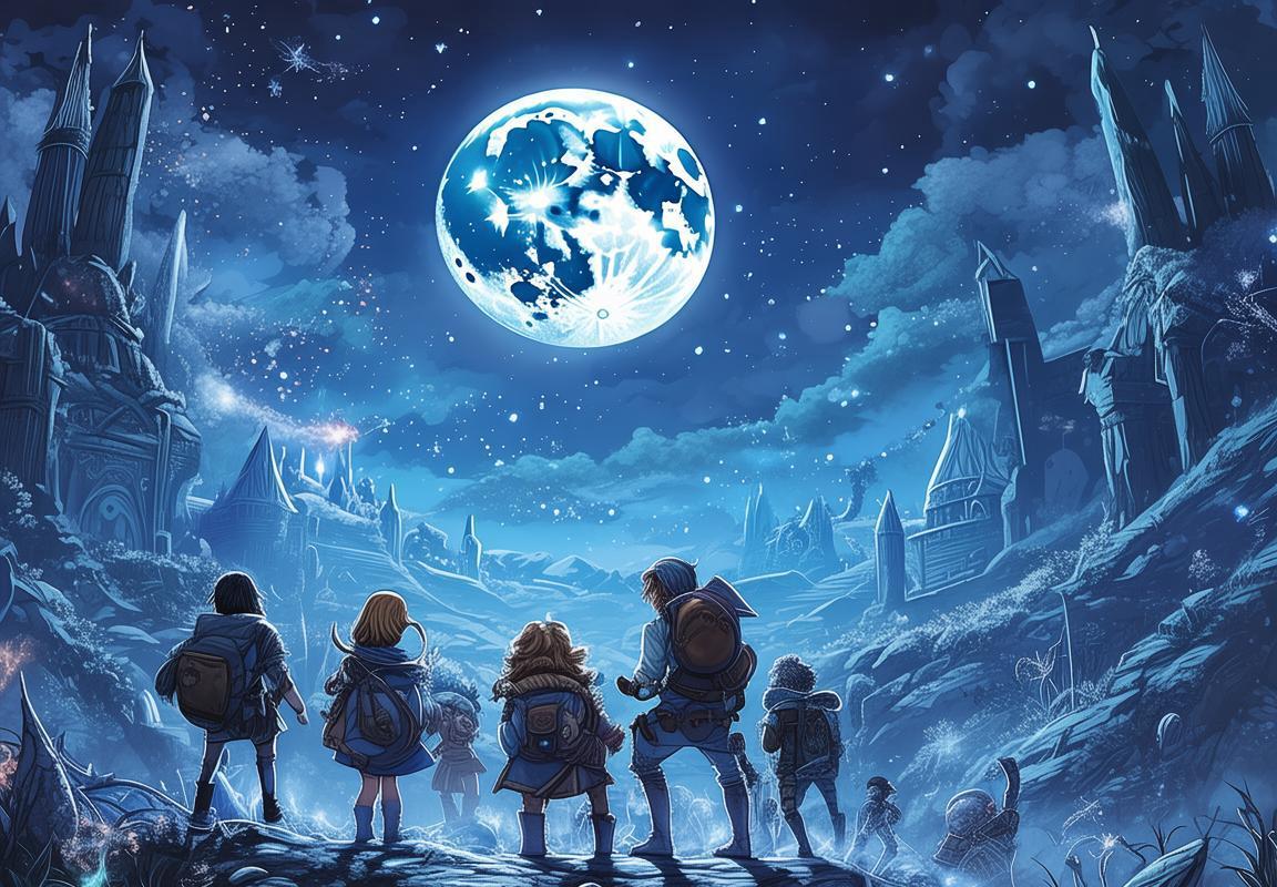 蓝月大陆：星辰魔法下的奇幻传奇之旅