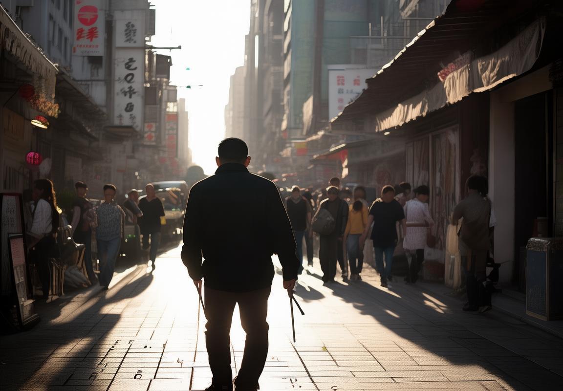 盲人推倒占盲道的车：黑暗中我们一起挑战文明