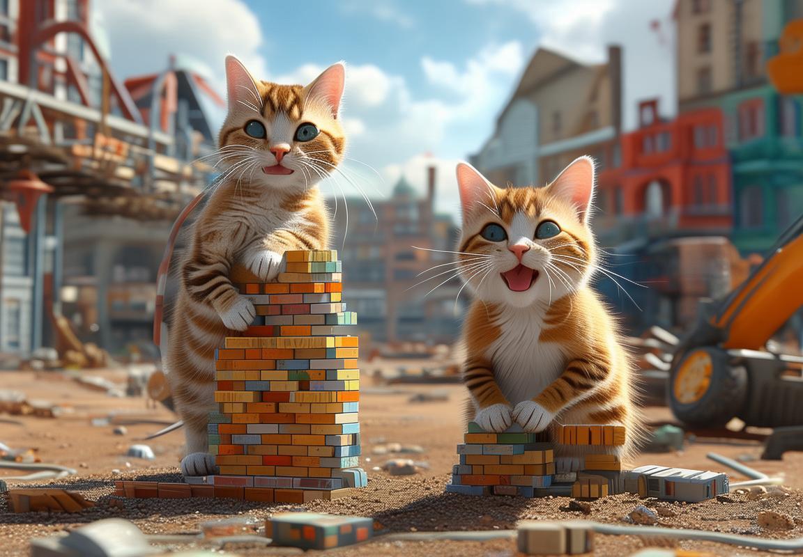 猫鼠工地大冒险：建筑工地模拟器中的梦想与欢乐体验