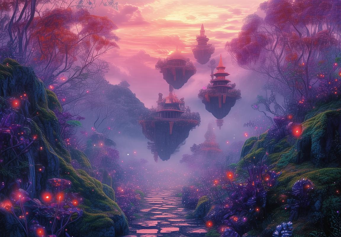 梦幻仙界之旅：探寻云雾中的神秘世界