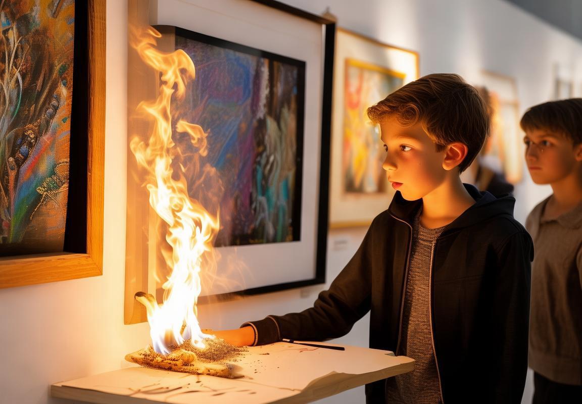 三名未成年点燃画展，惊喜启航，艺术星空下的怀旧挑战