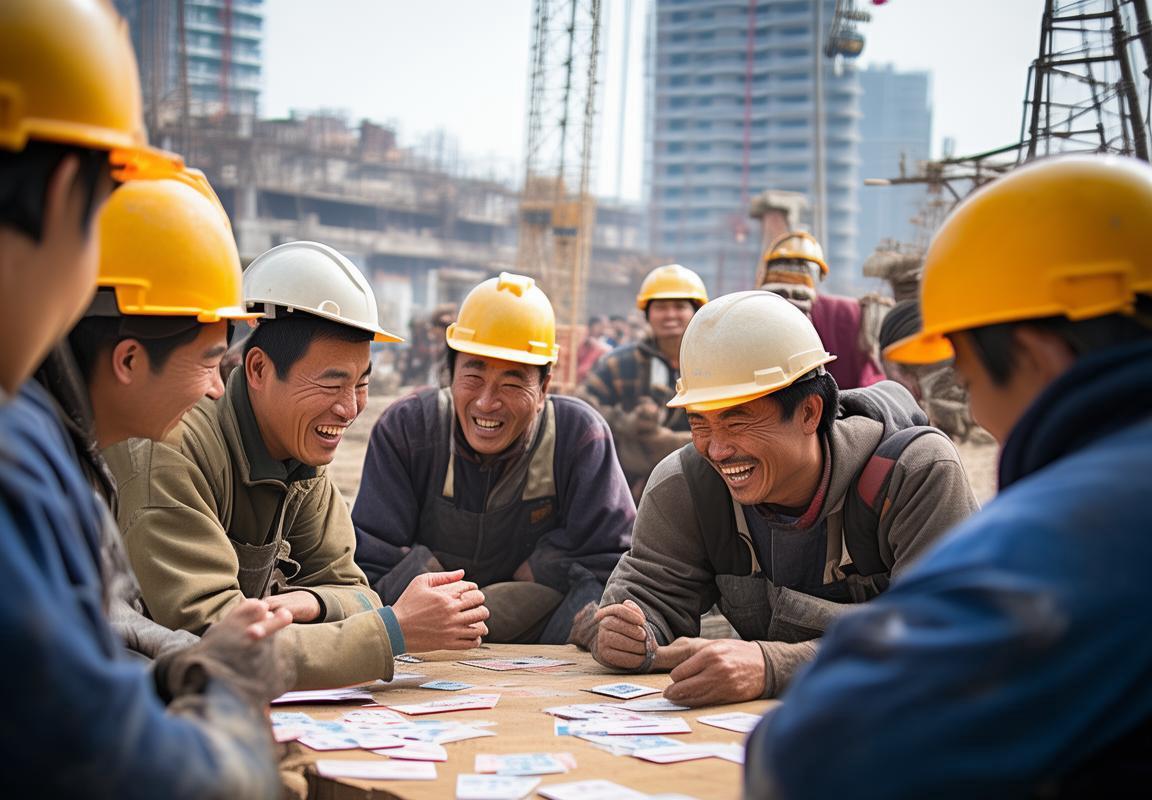 建筑工地欢乐斗地主：工人们温馨的工坊生活