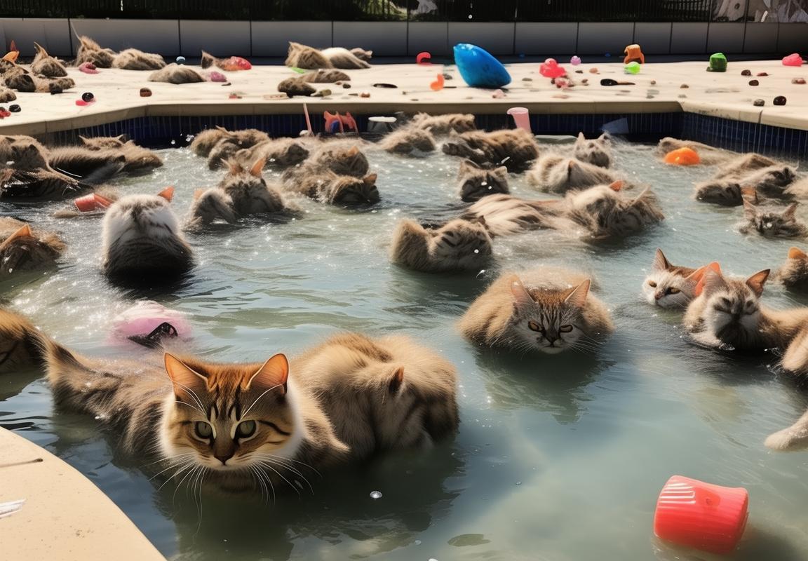 近百猫水塘溺亡悲剧：戏水游戏变生死劫，一起了解这揪心事件