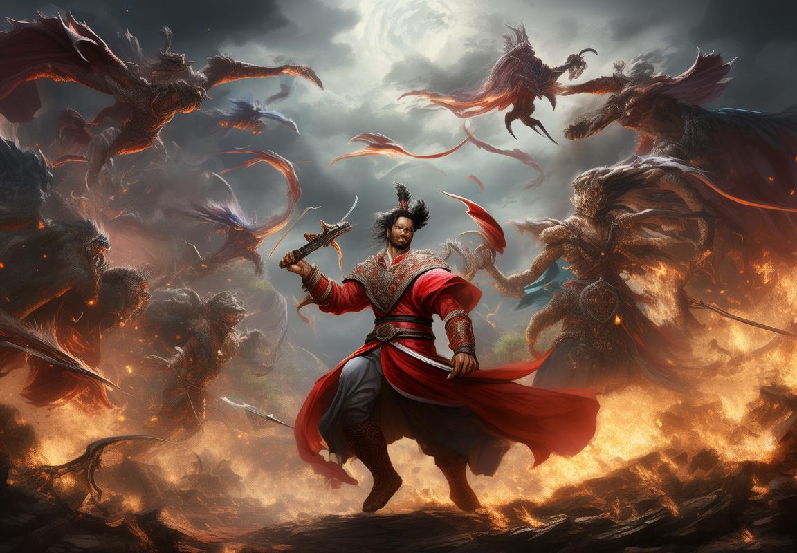 奇幻三国：神魔共舞，英雄传奇，战火神魔之战