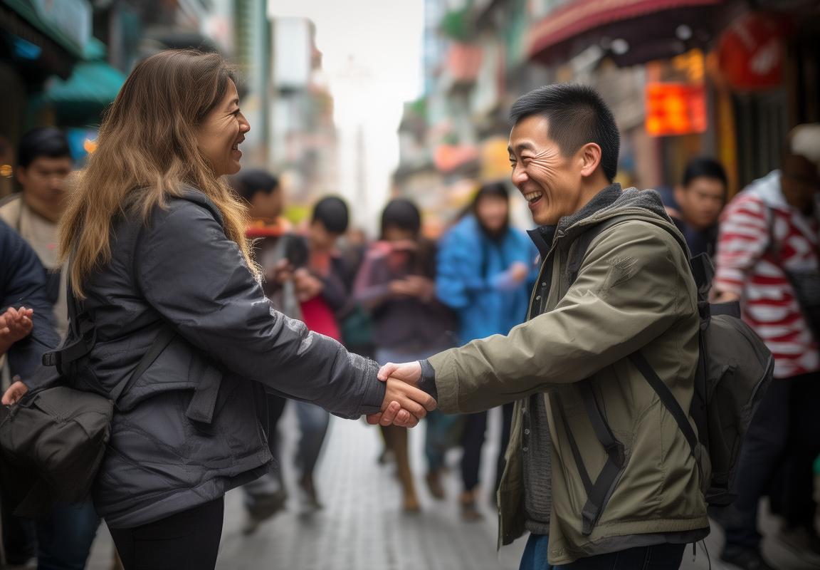 脑瘫患者街头握手见证：挑战中的梦想与温暖