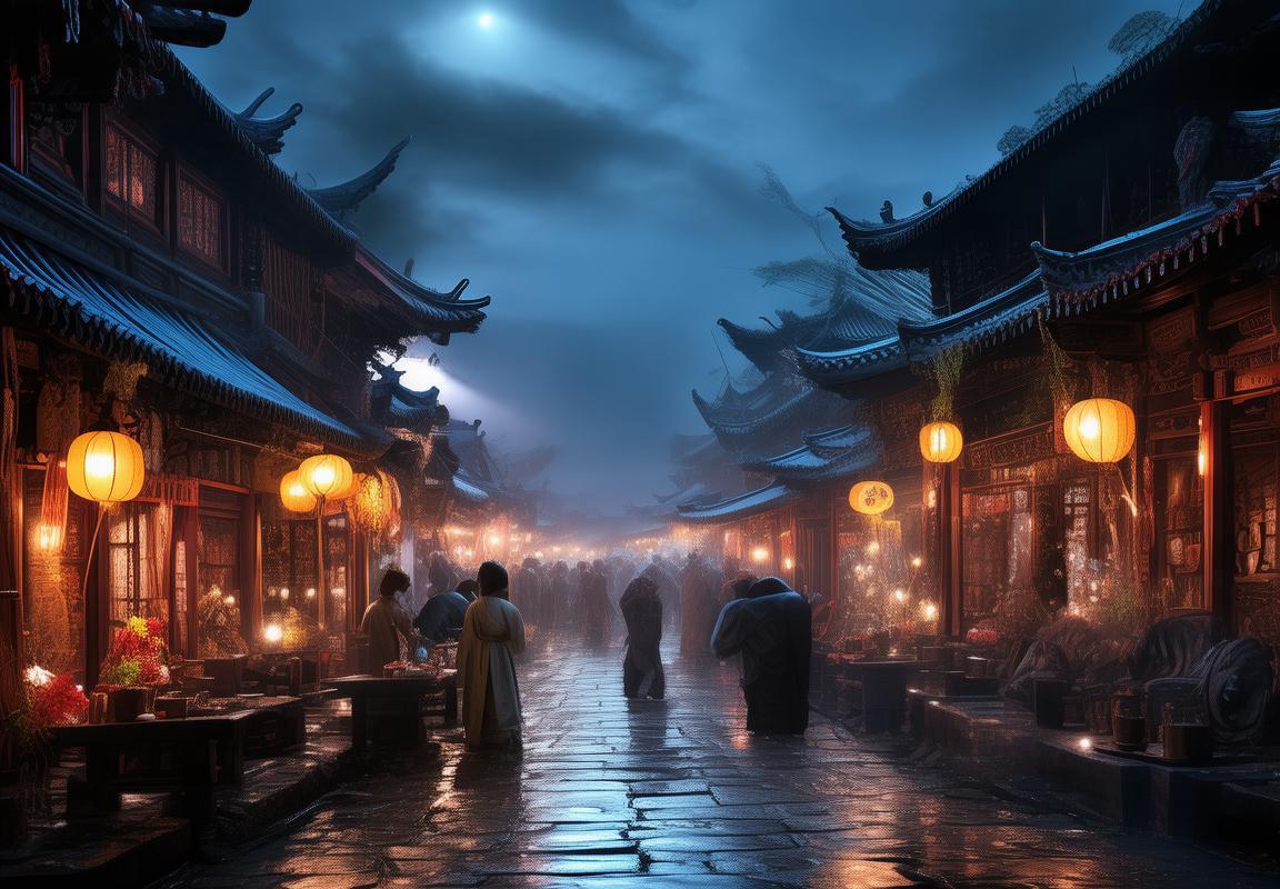 梦回大唐街头，尘埃中的梦想与灵魂之旅