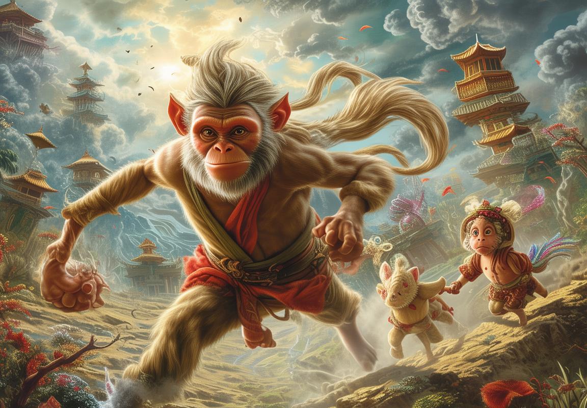 热血西游记：悟空七十二变与唐僧慈悲心肠的奇幻冒险