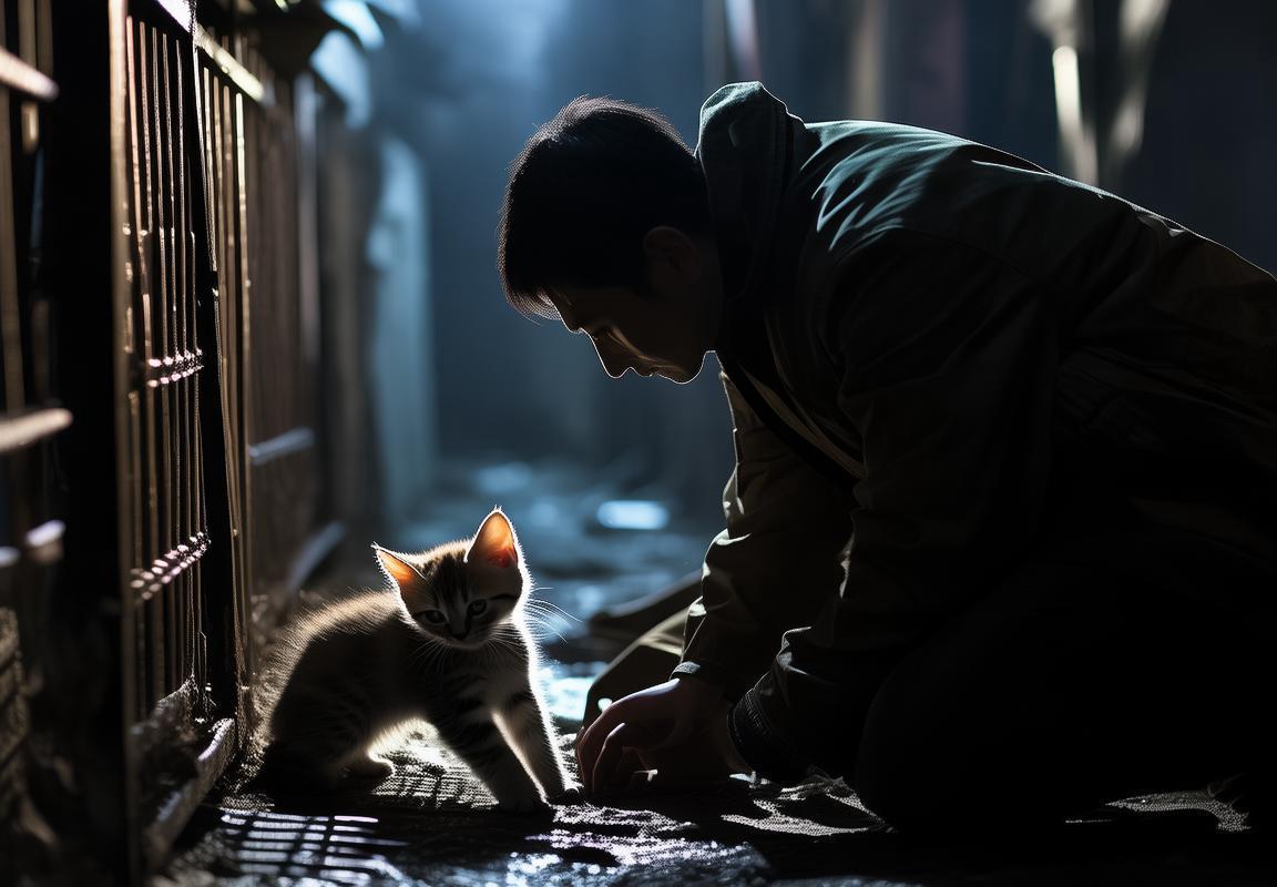 街头下水道惊魂：小猫救援记