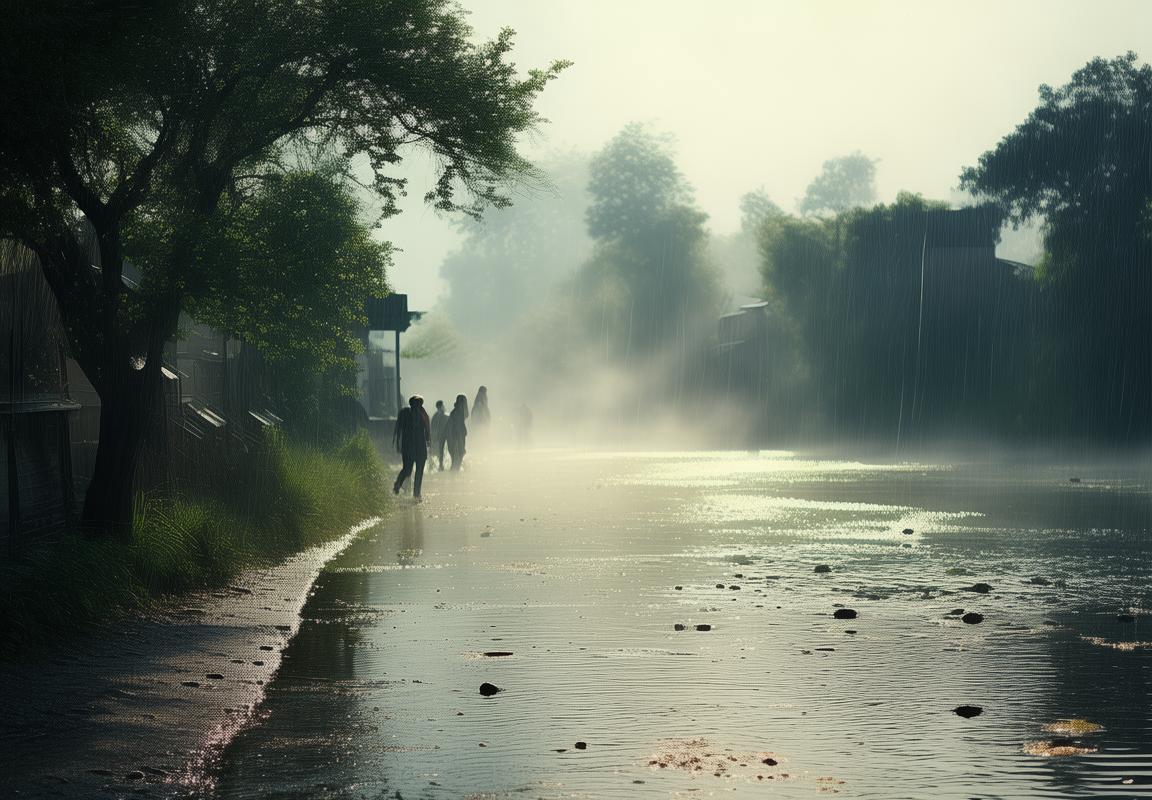 梦回悠悠江水，烟雨旧时光记忆中的江畔