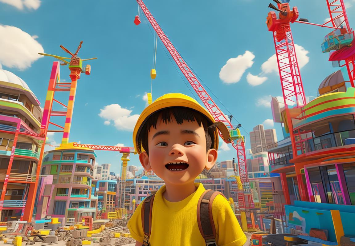 蜡笔小新带你玩转建筑工地模拟器：英雄联盟&云顶之弈创意体验