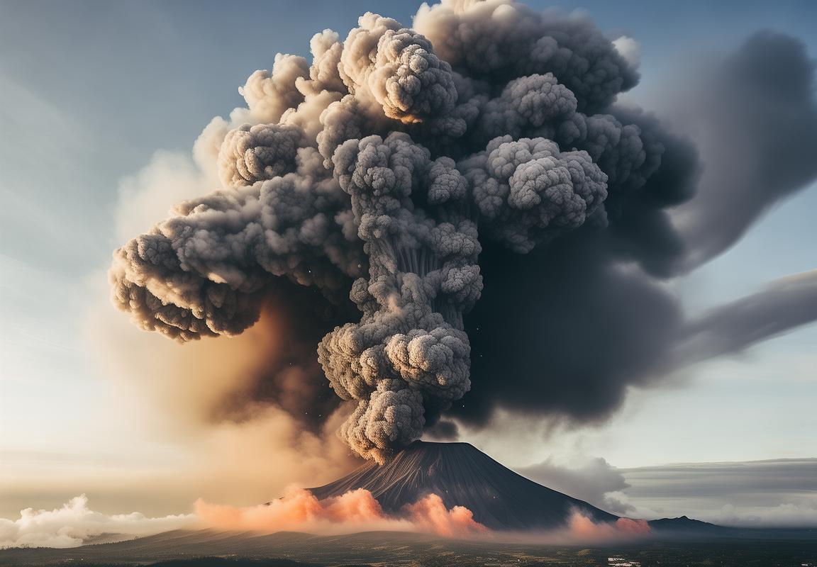 印尼伊布火山喷发：灰柱冲天如大自然烟花秀