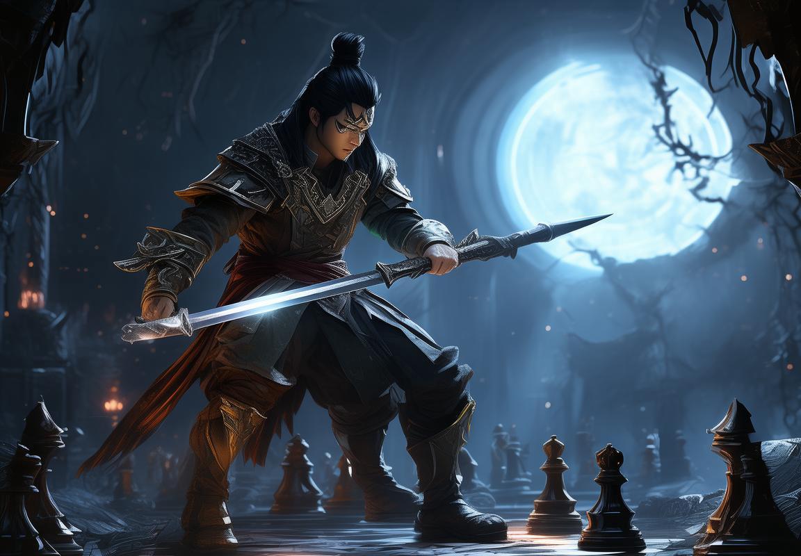 月华剑士与邪恶象棋对决：侠义智慧传奇冒险