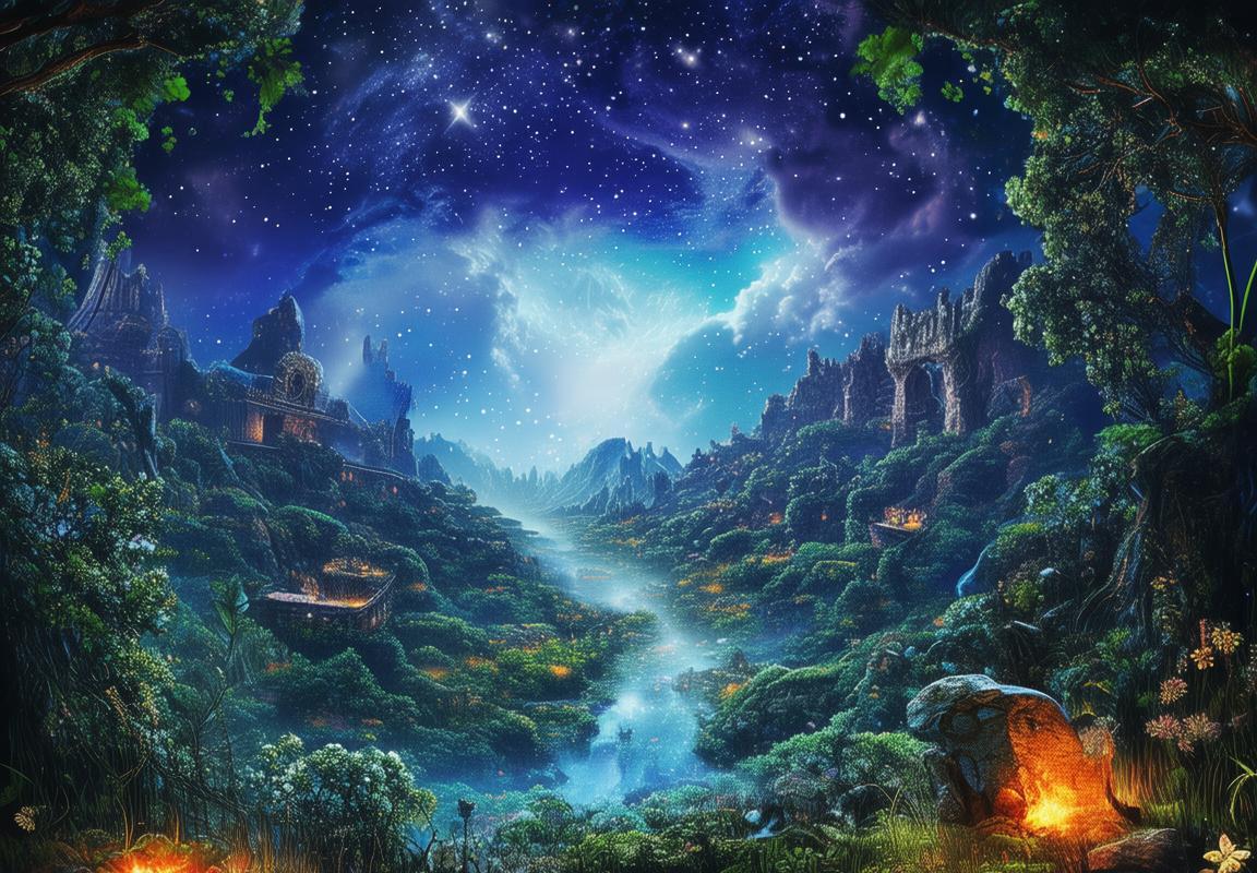 梦幻国度繁星夜空下的探险奇迹之旅