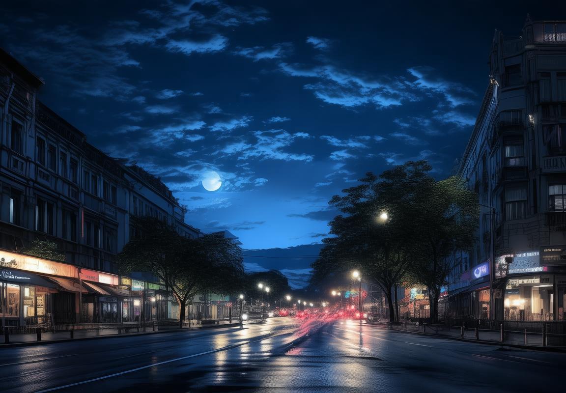 夜幕降临：心灵之旅，黑暗中的宁静与光影的舞蹈