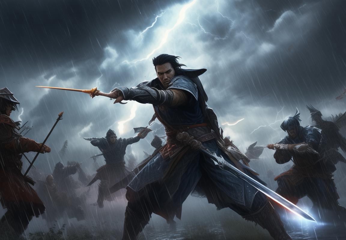 暴雨DLC中月华剑士华丽斩杀，英雄传奇新篇章