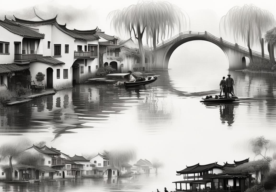 祖玛江南百景图：诗意盎然江南水乡画卷与鬼谷八荒传说
