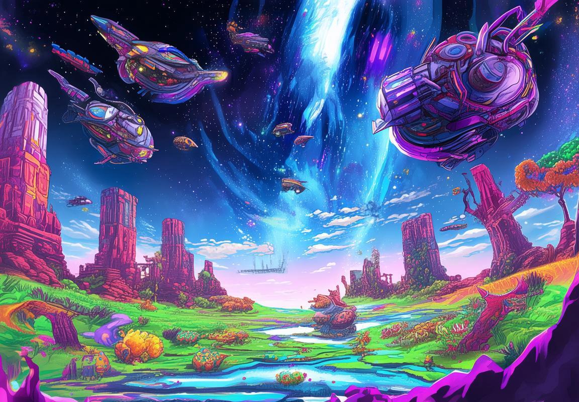 戴森球计划×蜡笔小新×艾尔登法环：跨界奇幻宇宙探索之旅