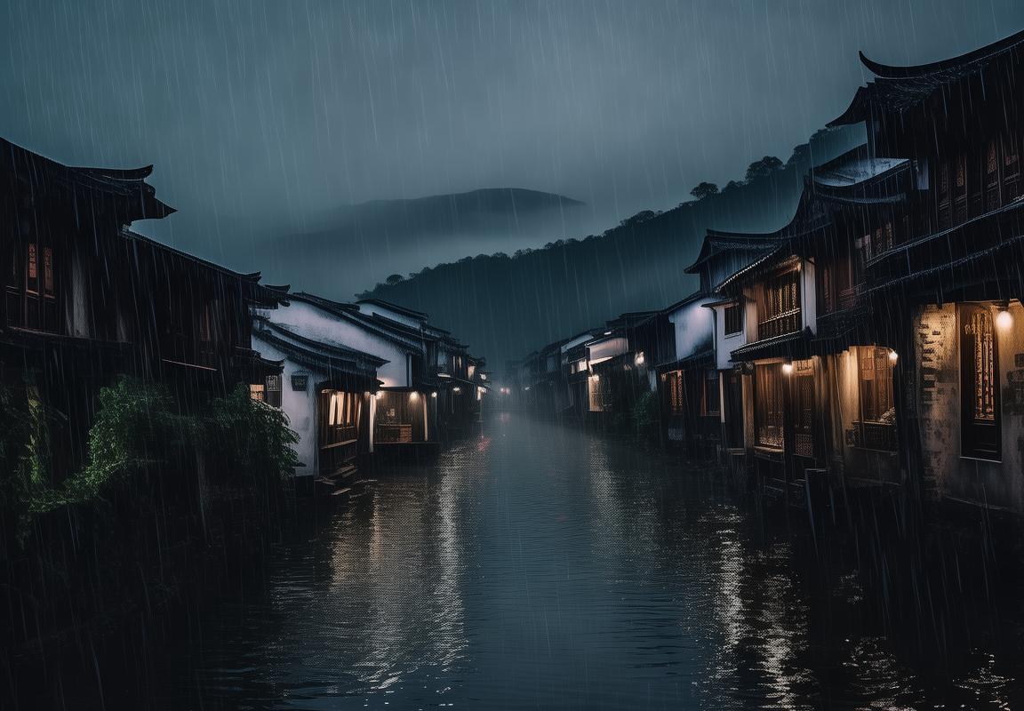 寂静岭暴雨中觉醒：江南水乡诗意盎然之谜