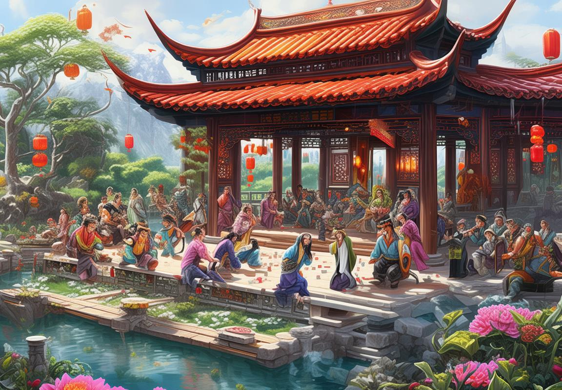 江南百景图上古卷轴炸金花对决：英雄汇聚，古韵牌局狂欢