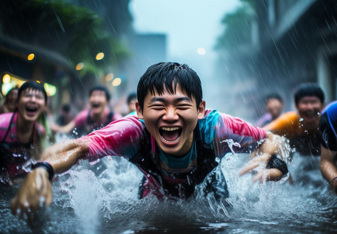 夏日暴雨欢乐水战：绝地求生全军出击激情对决
